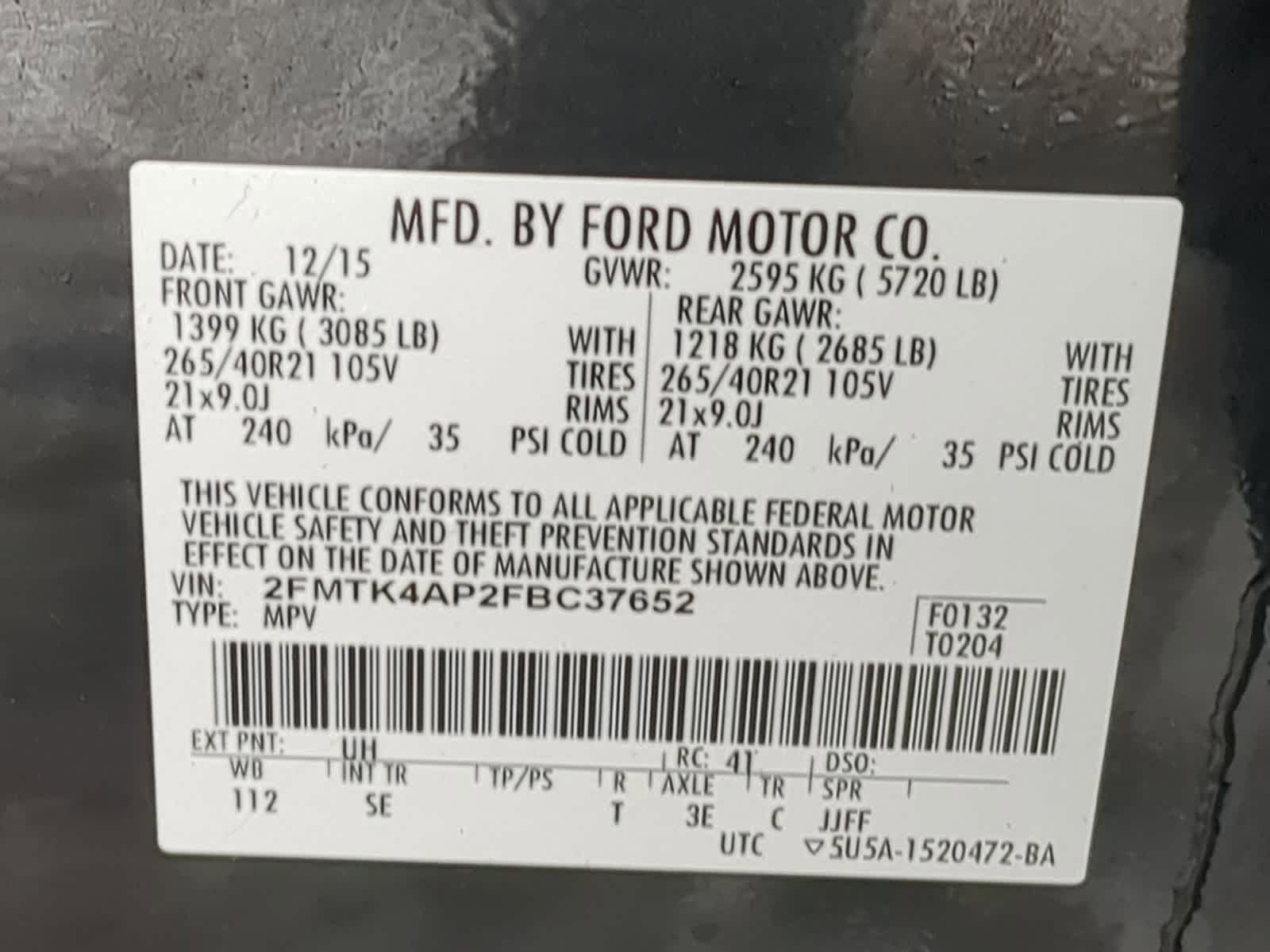 Thumbnail: 2015 Ford Edge - 40