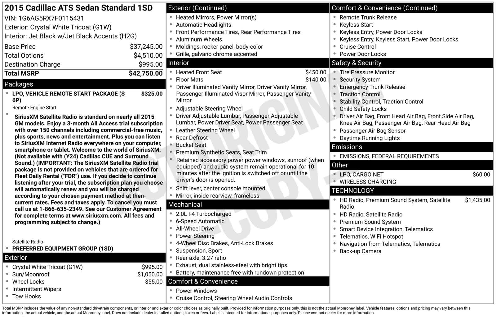 Thumbnail: 2015 Cadillac ATS - 6