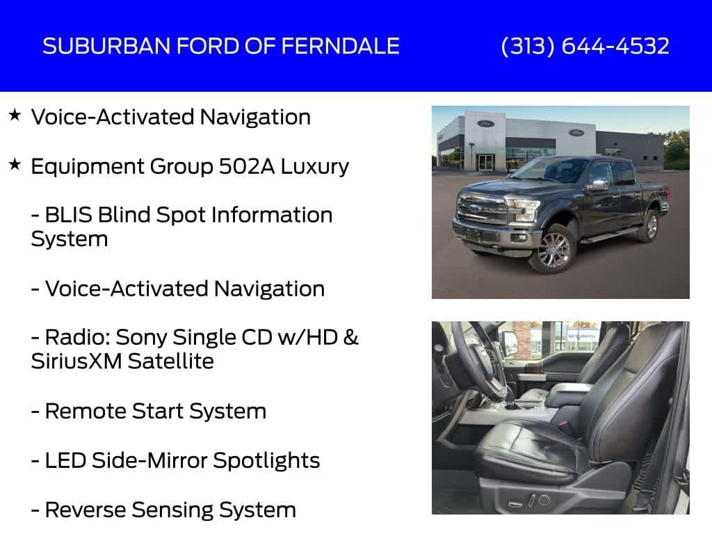 Used 2015 Ford F-150 Lariat Truck