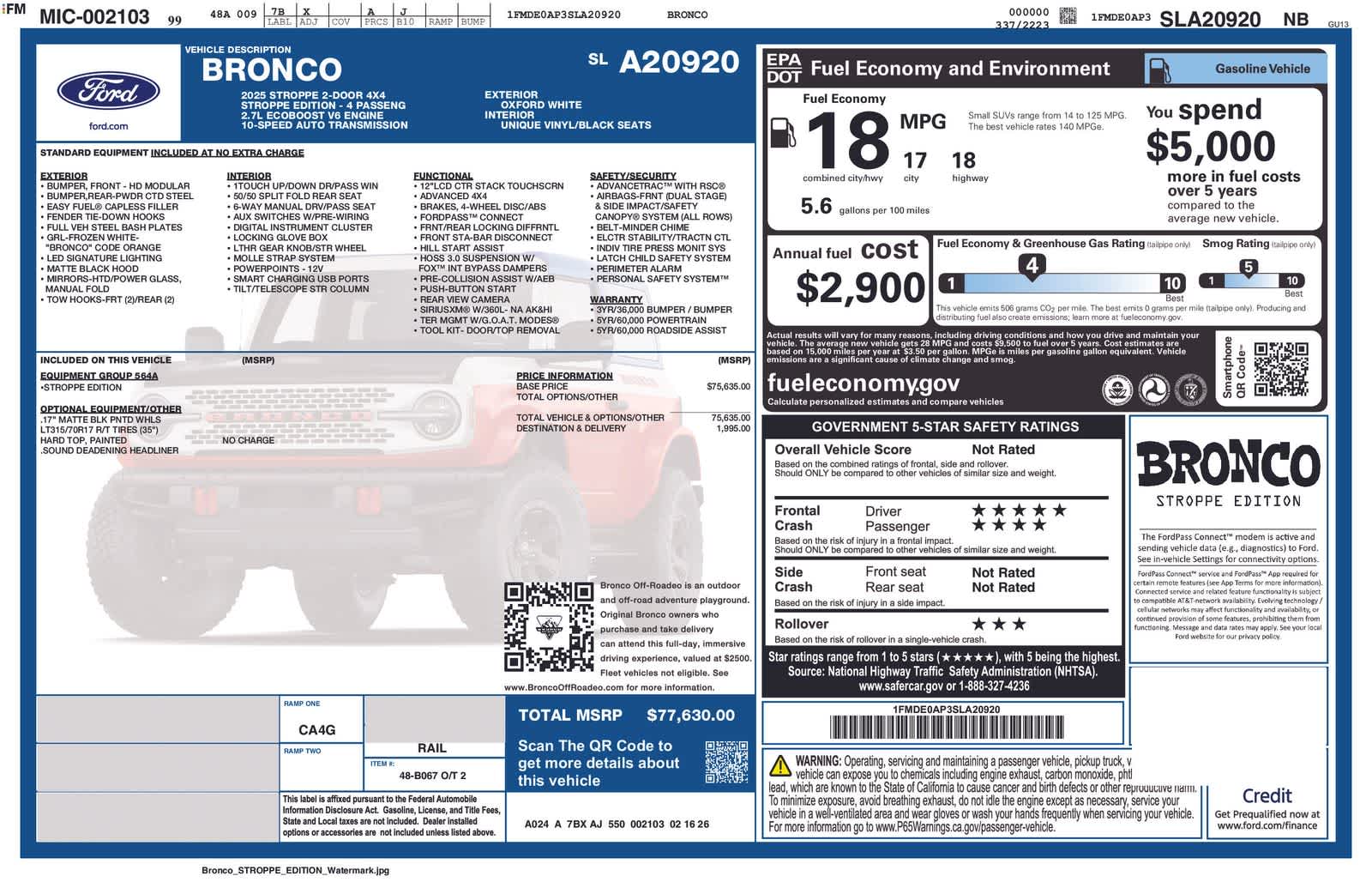 Thumbnail: 2025 Ford Bronco - 5