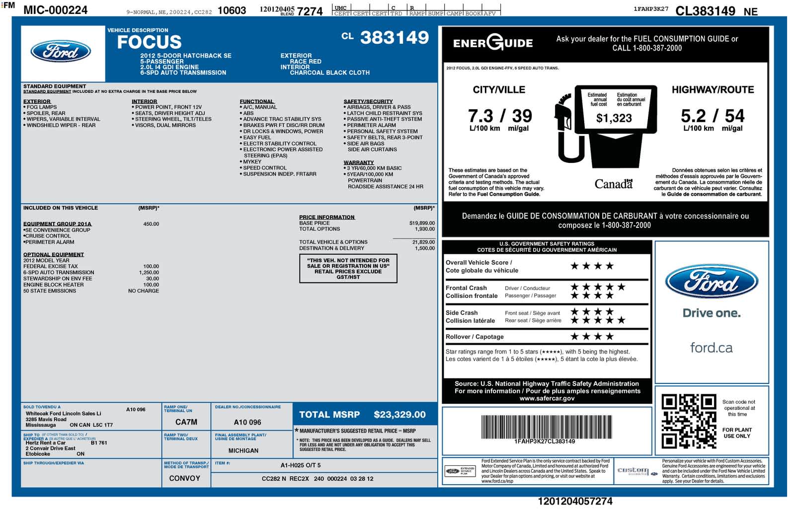 Thumbnail: 2012 Ford Focus - 5