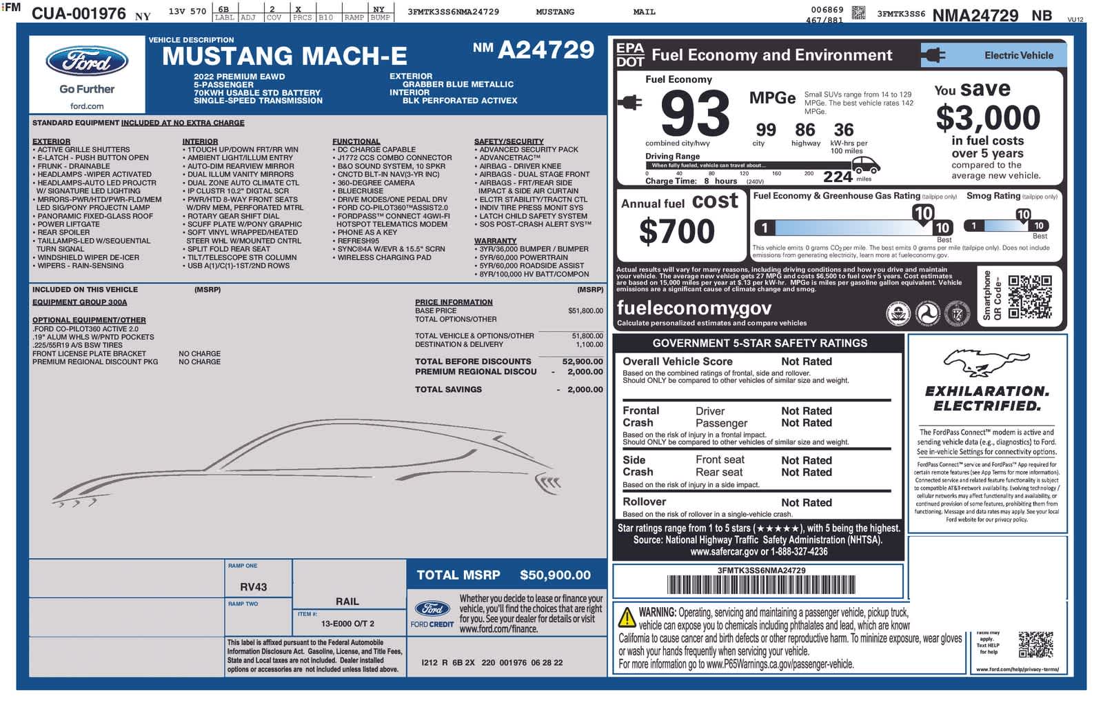Thumbnail: 2022 Ford Mustang Mach-E - 6