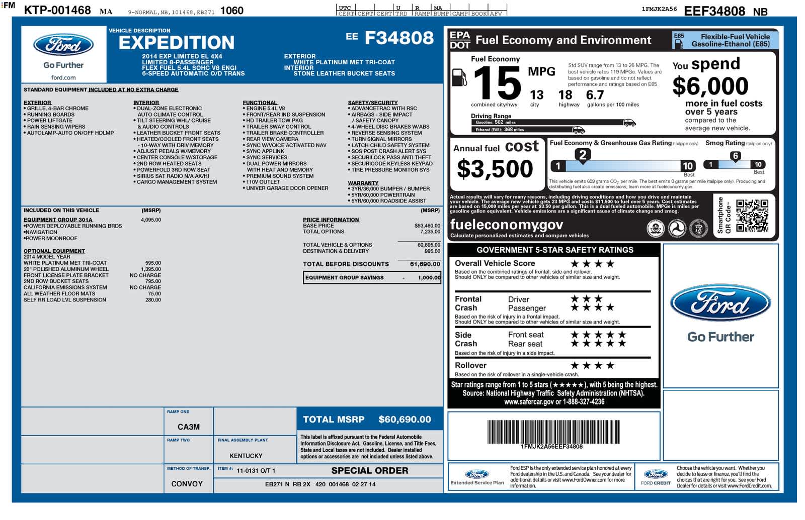 Thumbnail: 2014 Ford Expedition EL - 4