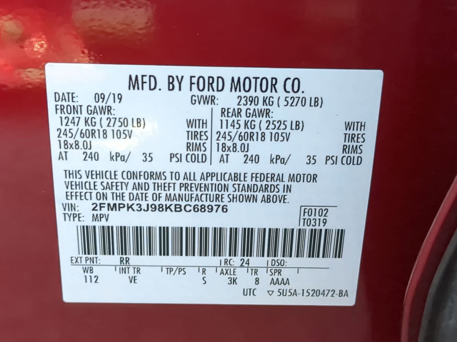 Thumbnail: 2019 Ford Edge - 38