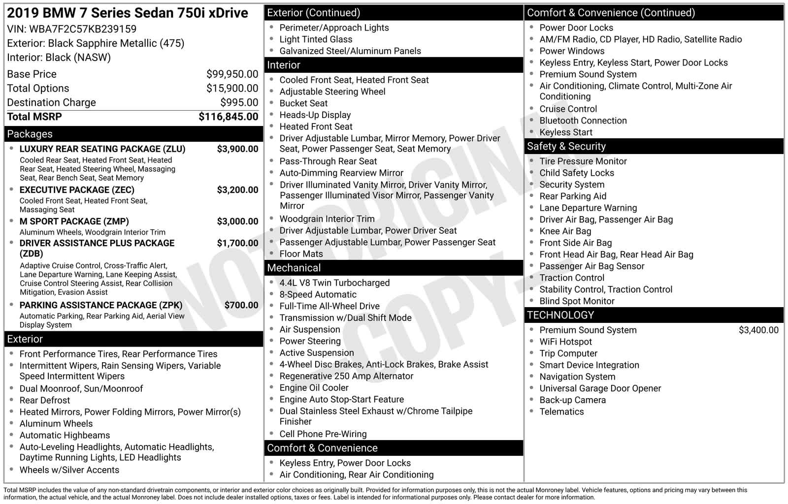 2019 BMW 7 Series 750i xDrive -
                  Ferndale, MI