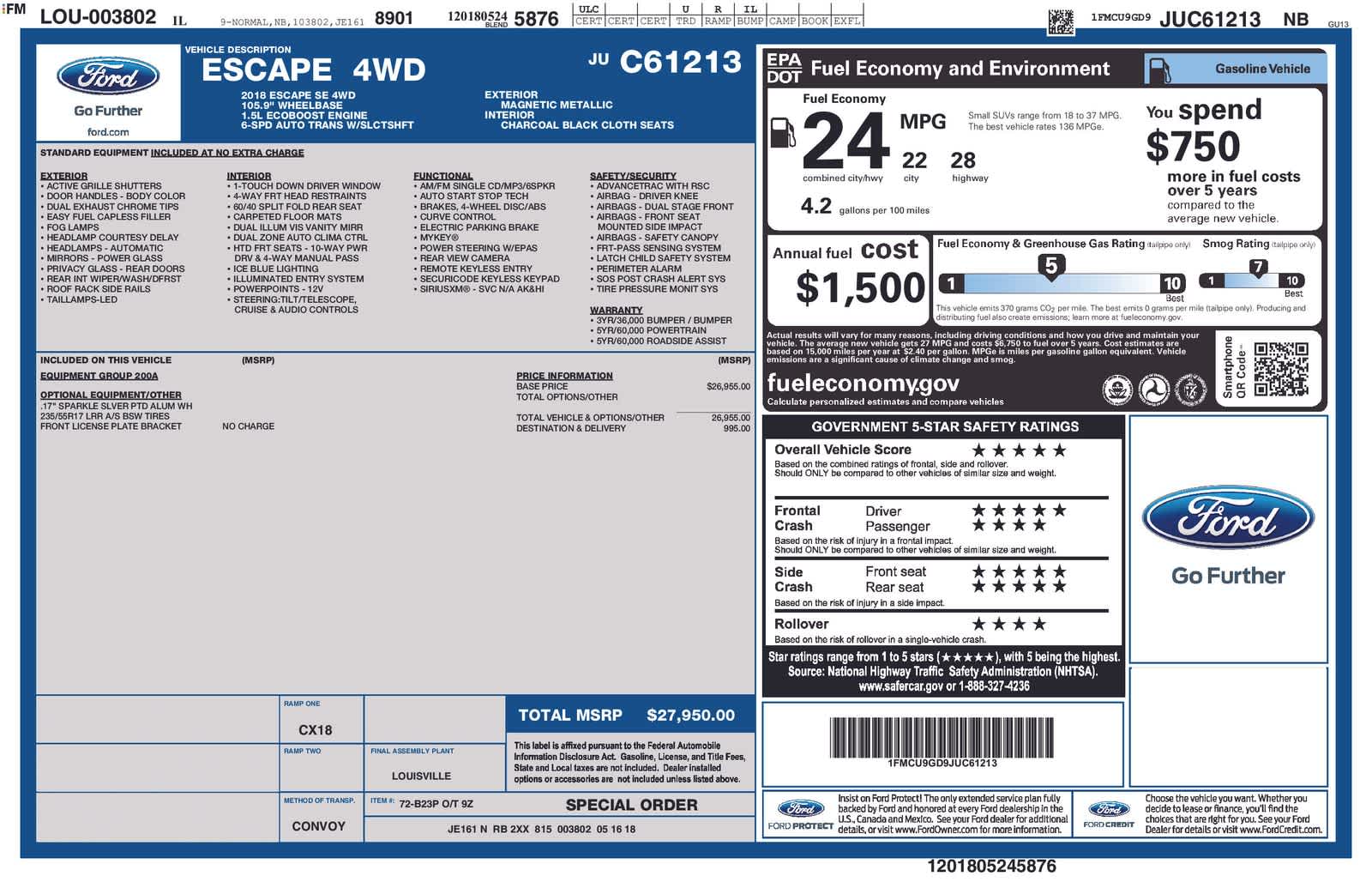 2018 Ford Escape SE 6