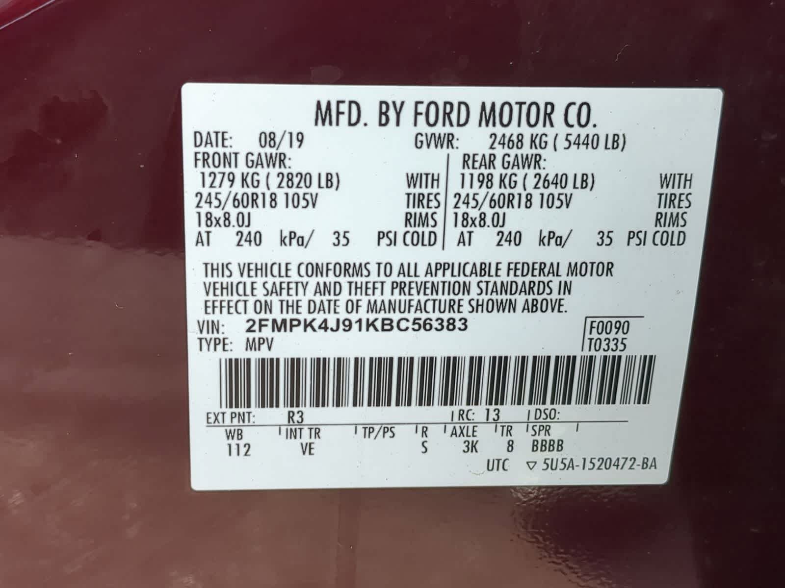 Thumbnail: 2019 Ford Edge - 38