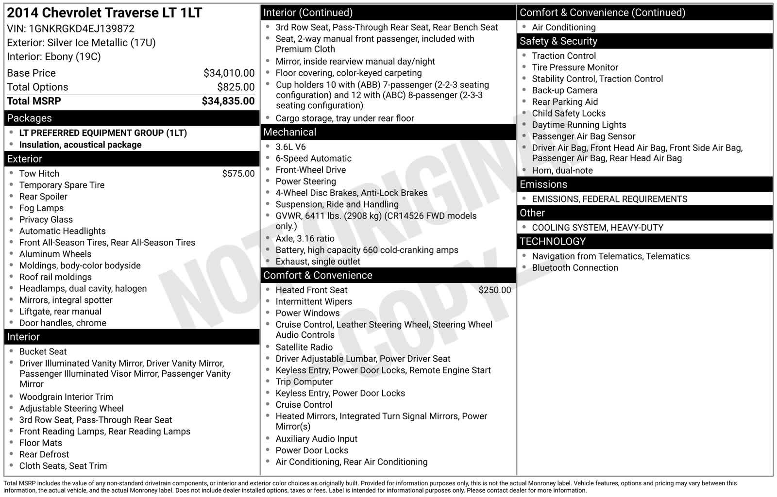 Thumbnail: 2014 Chevrolet Traverse - 6