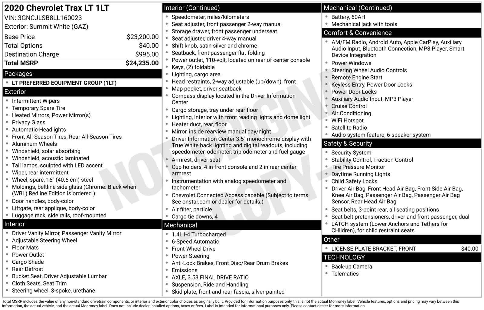 Thumbnail: 2020 Chevrolet Trax - 6