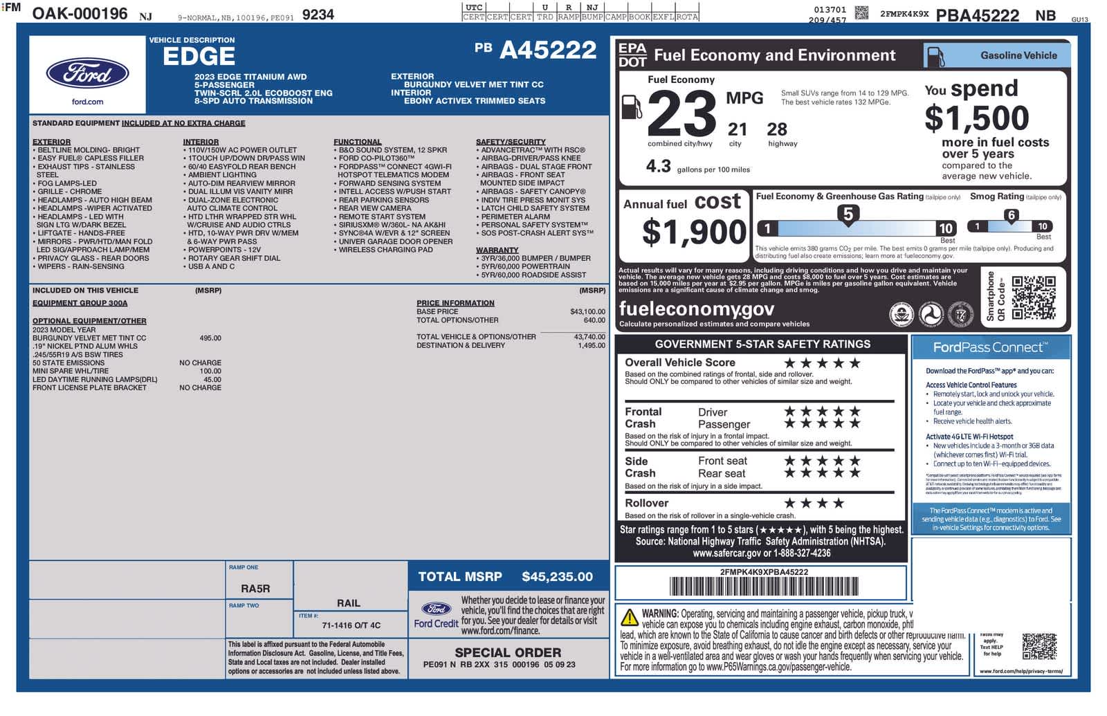 Thumbnail: 2023 Ford Edge - 6