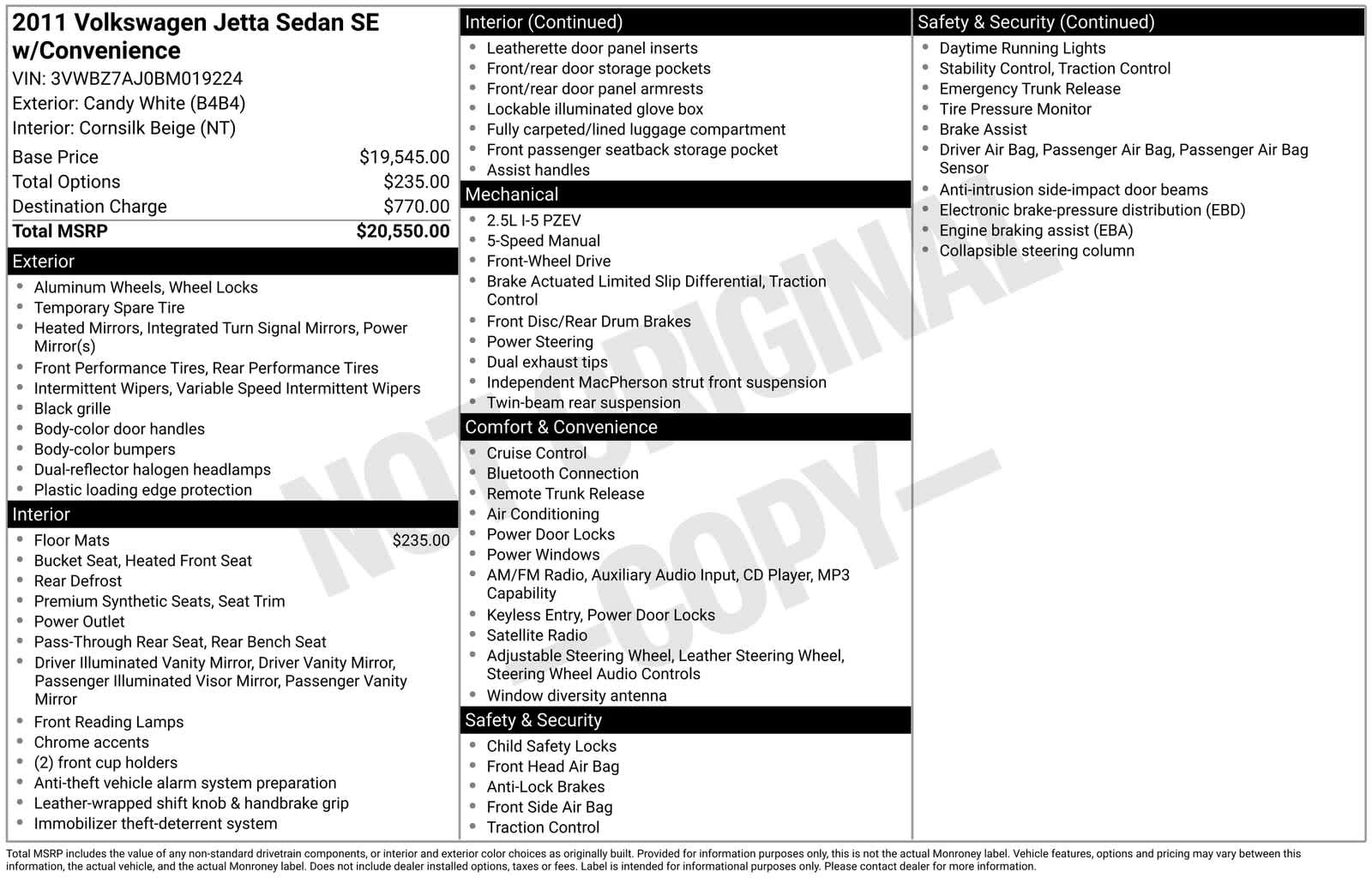 Thumbnail: 2011 Volkswagen Jetta - 5