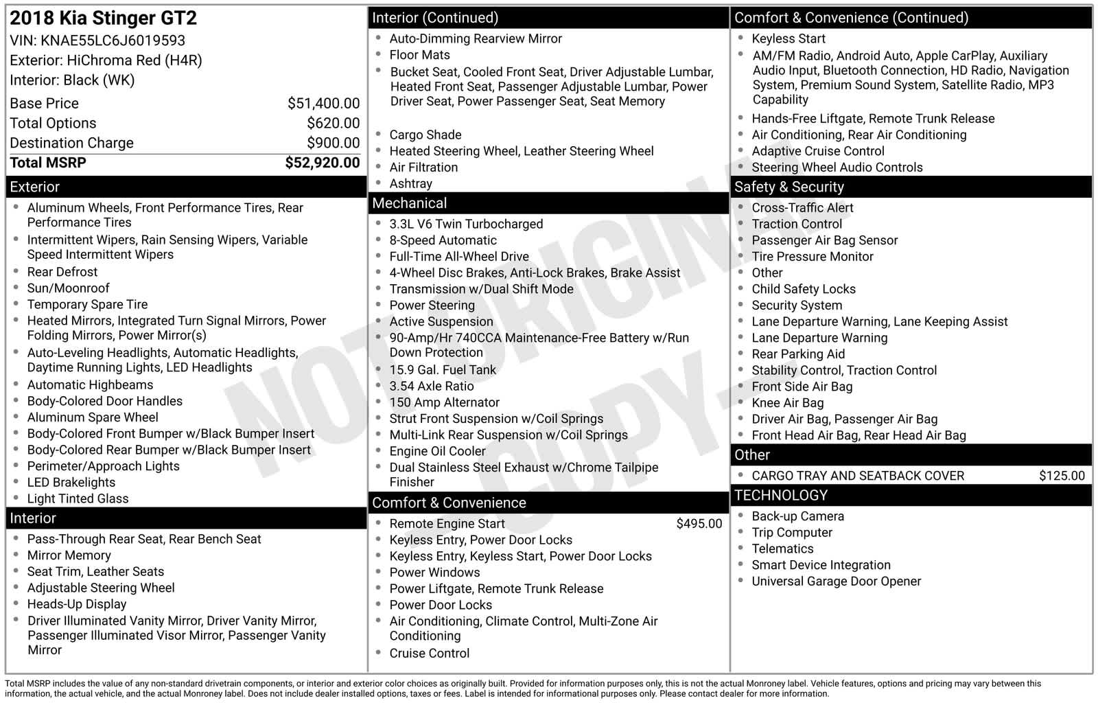 Thumbnail: 2018 Kia Stinger - 6