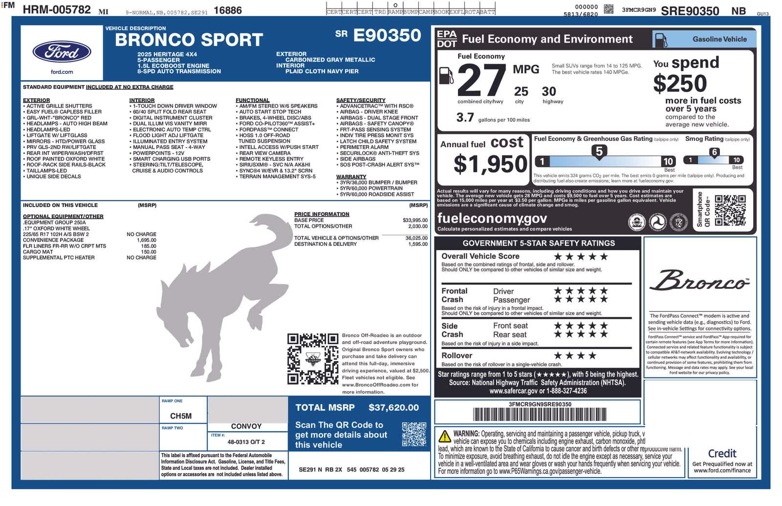 Thumbnail: 2025 Ford Bronco Sport - 5