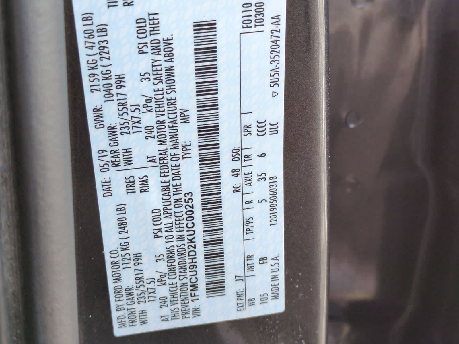 Thumbnail: 2019 Ford Escape - 38