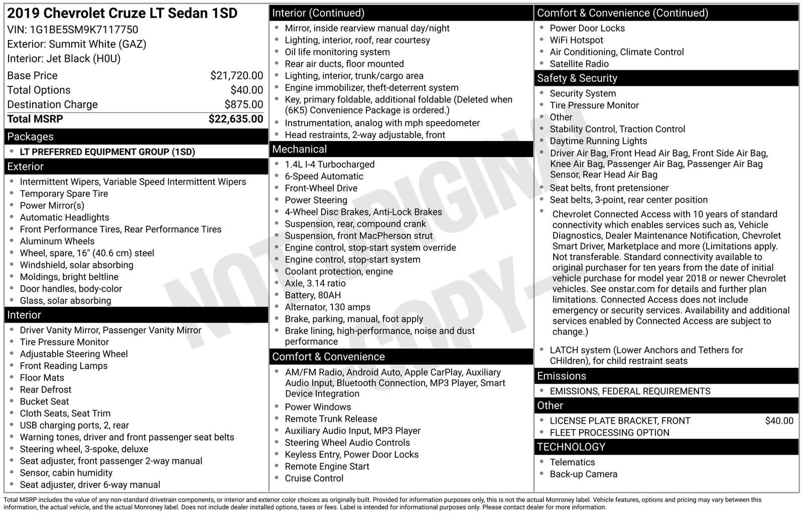 Thumbnail: 2019 Chevrolet Cruze - 6