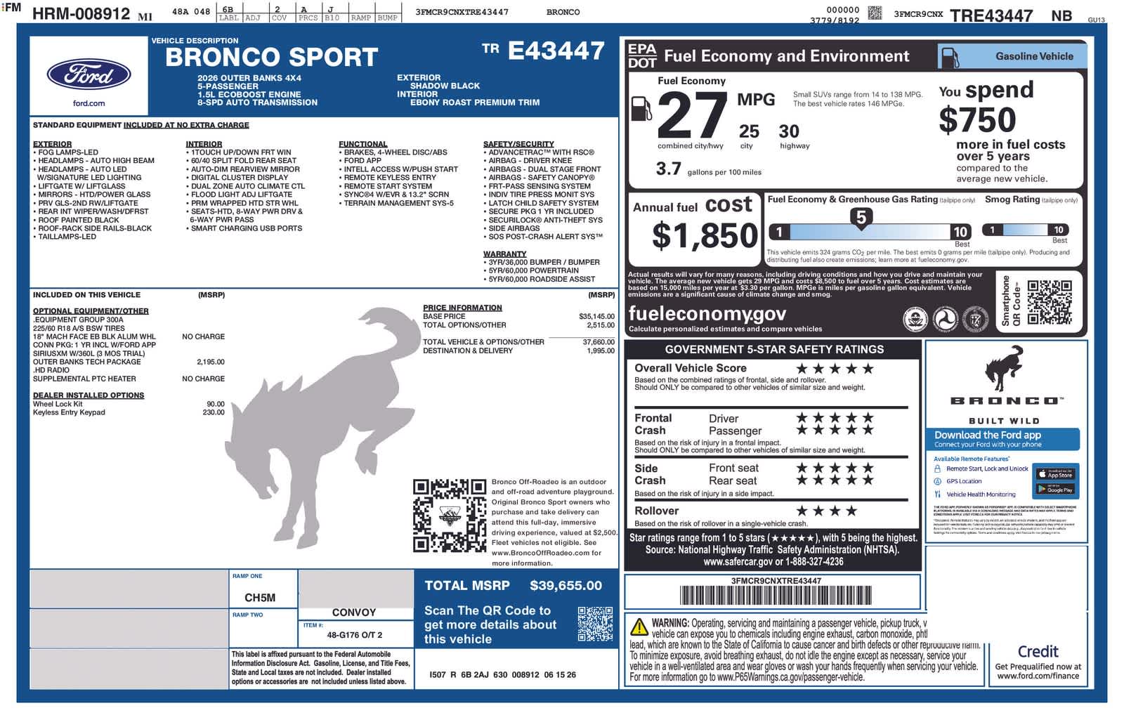Thumbnail: 2026 Ford Bronco Sport - 5