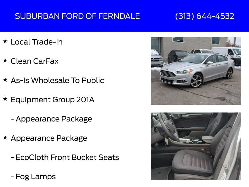 Used 2014 Ford Fusion SE Sedan