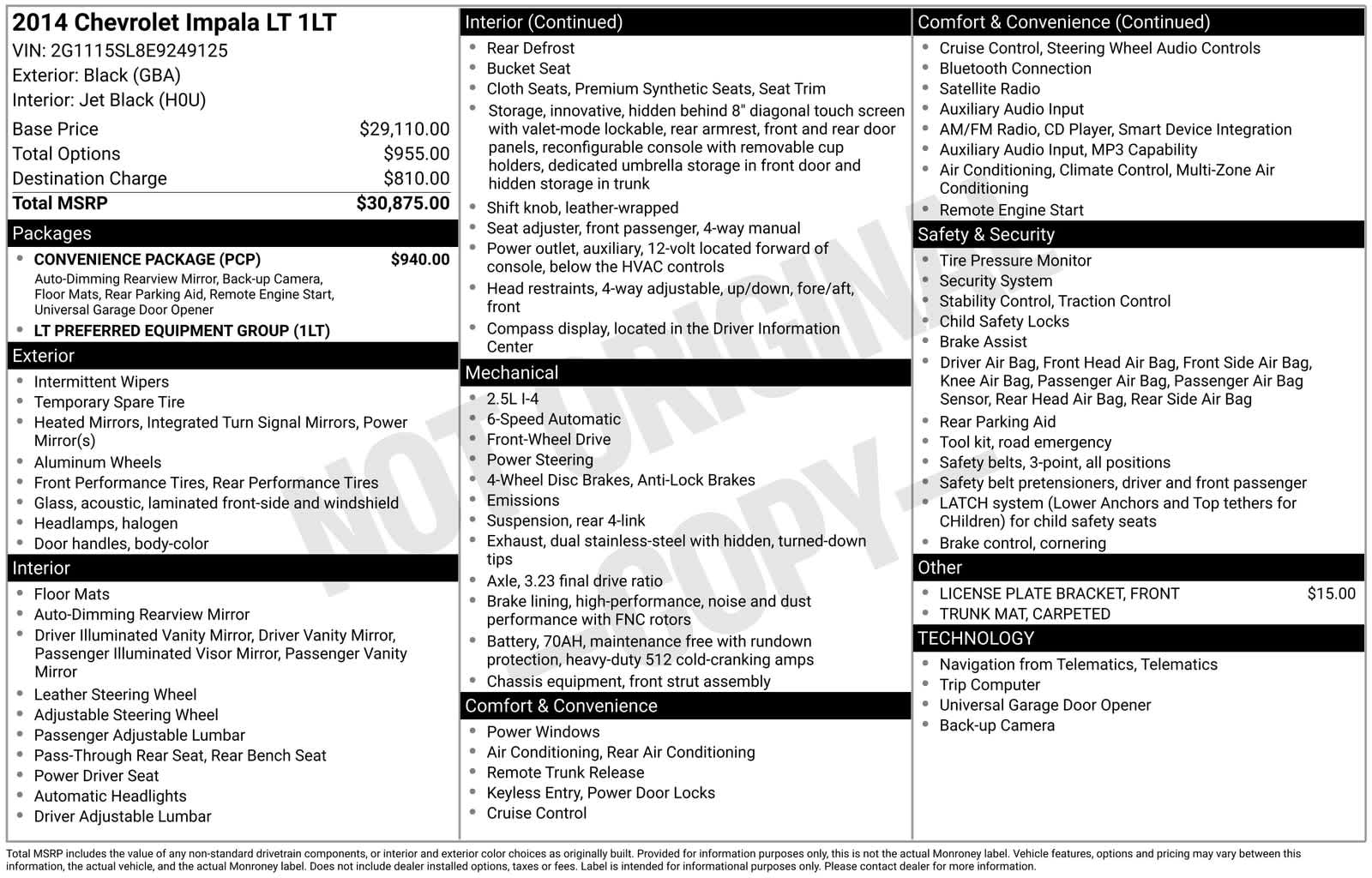 Thumbnail: 2014 Chevrolet Impala - 6