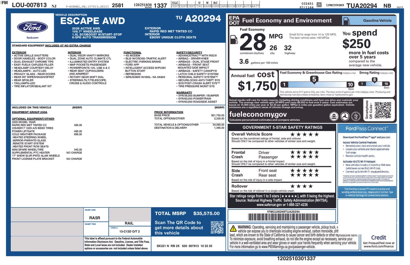 Thumbnail: 2026 Ford Escape - 5