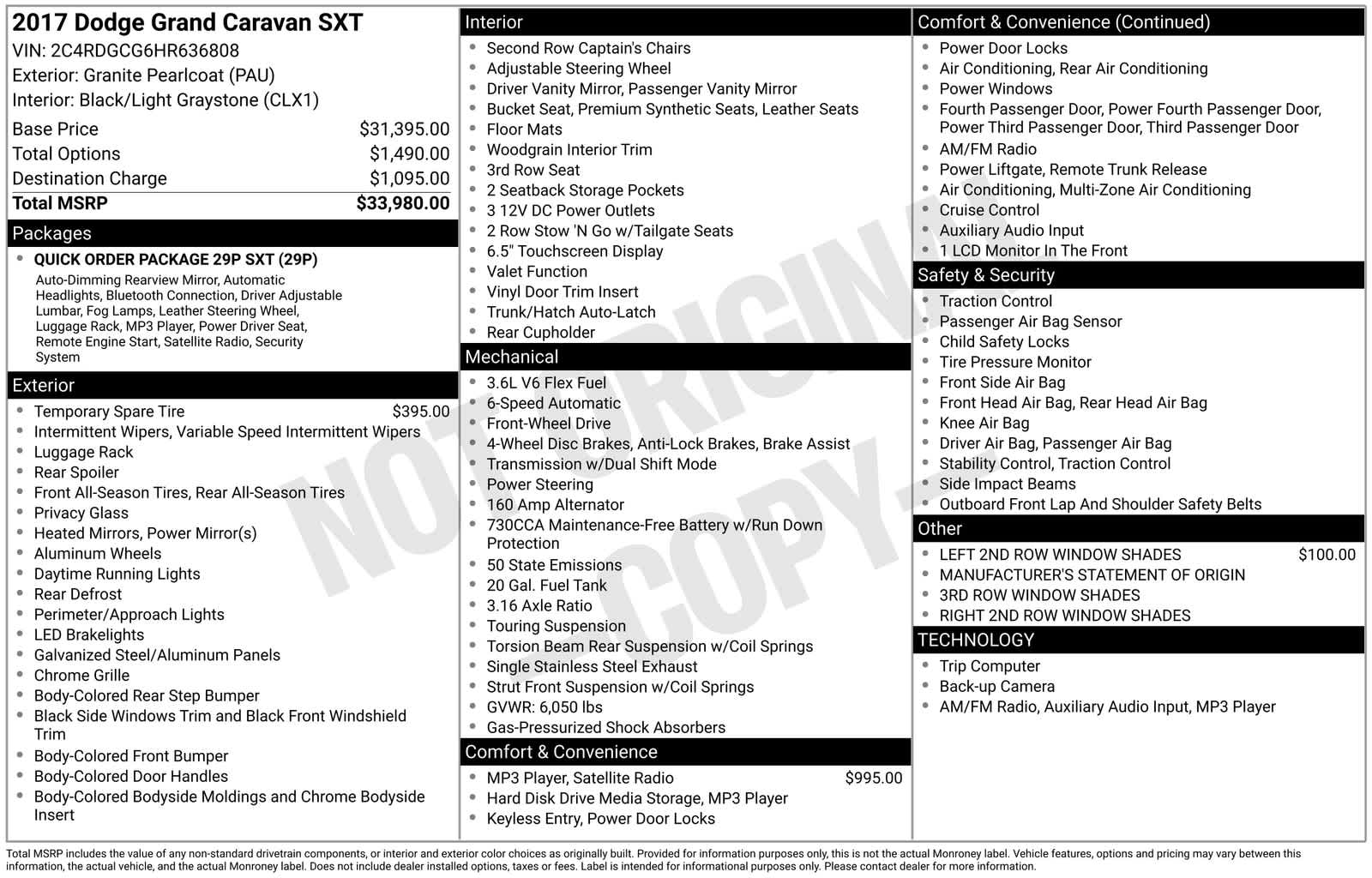 Thumbnail: 2017 Dodge Grand Caravan - 5