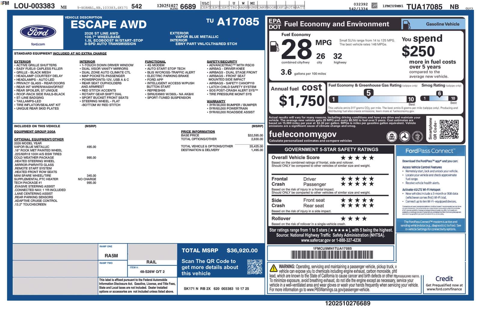 Thumbnail: 2026 Ford Escape - 5