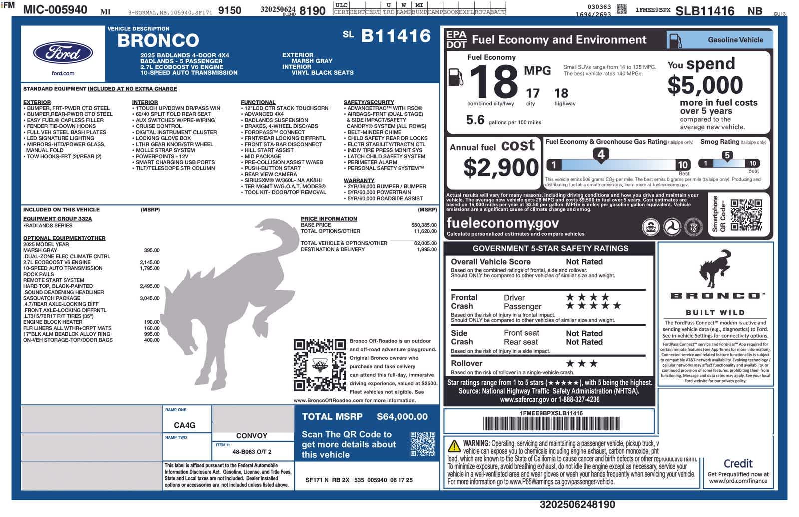 Thumbnail: 2025 Ford Bronco - 5