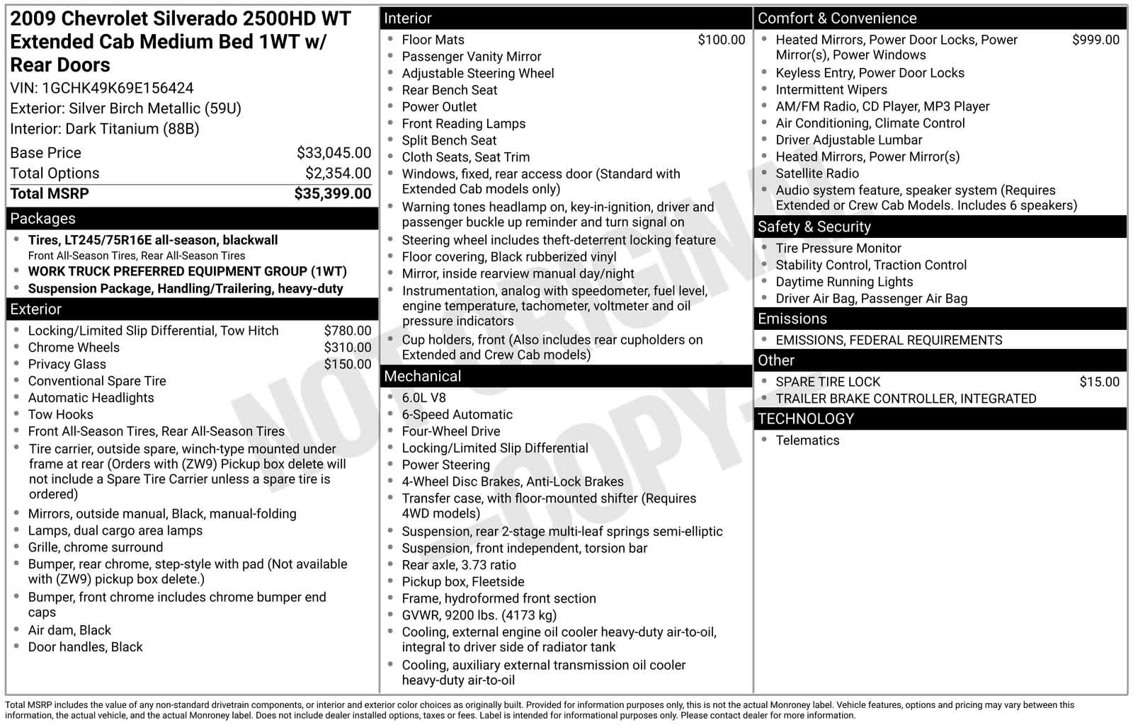 Thumbnail: 2009 Chevrolet Silverado 2500 - 6