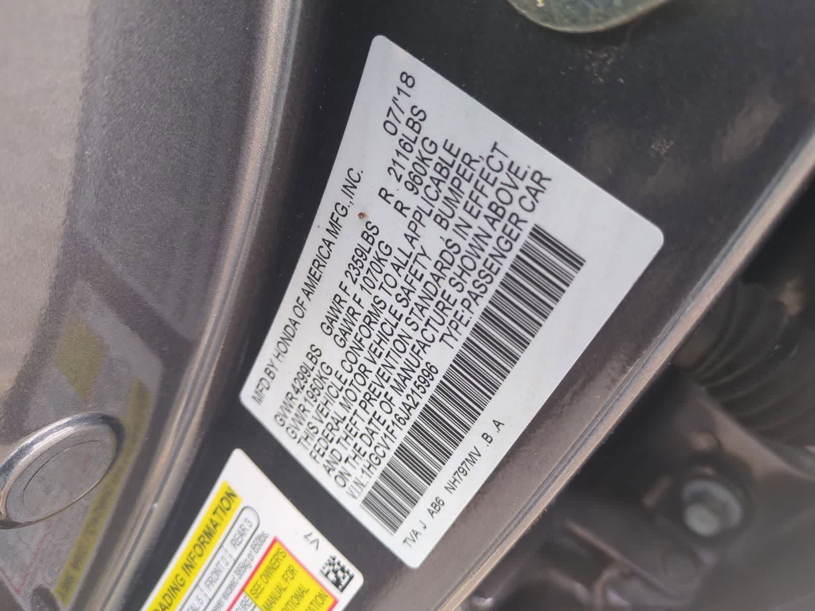 Thumbnail: 2018 Honda Accord - 40