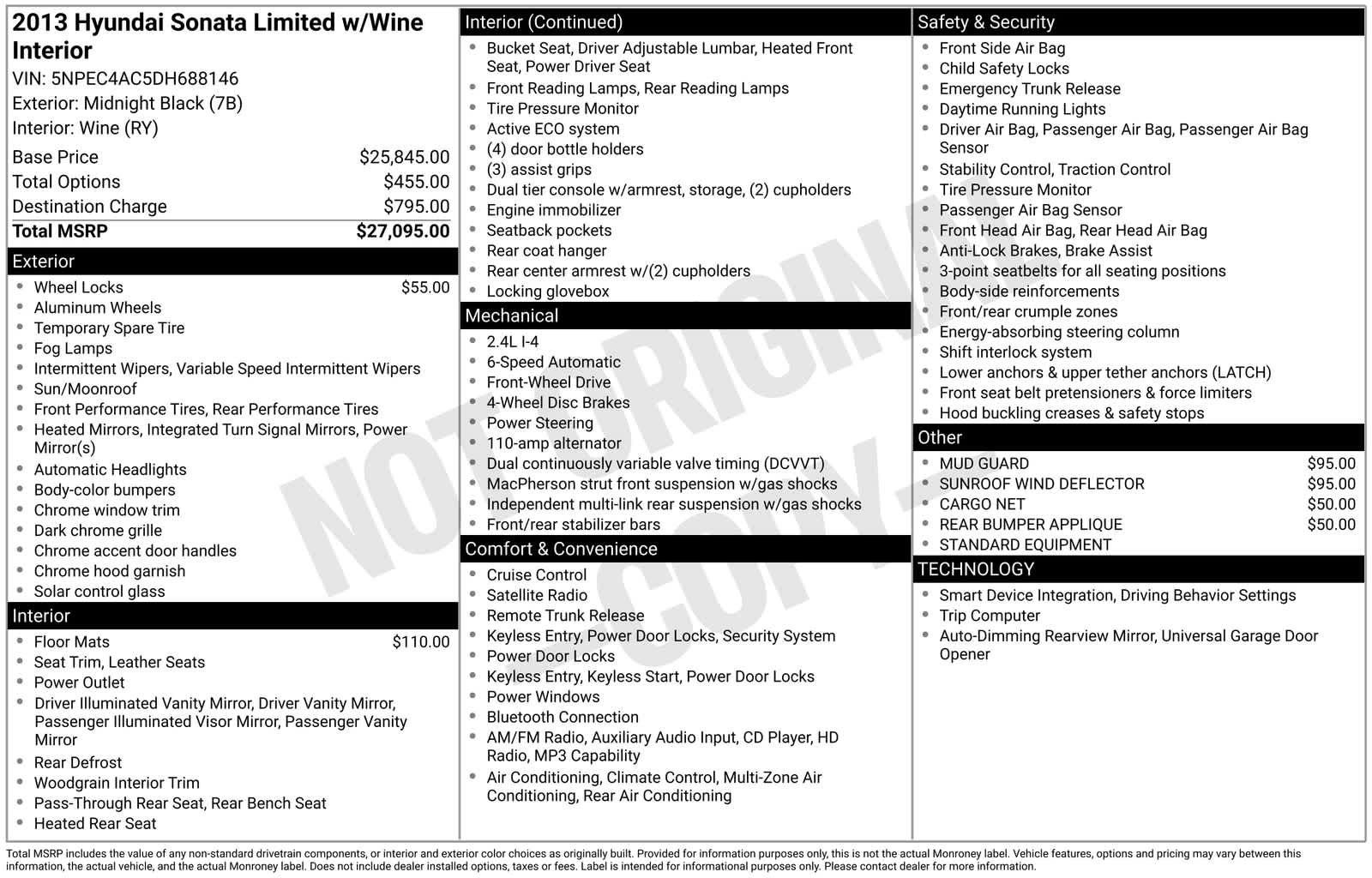 Thumbnail: 2013 Hyundai Sonata - 6