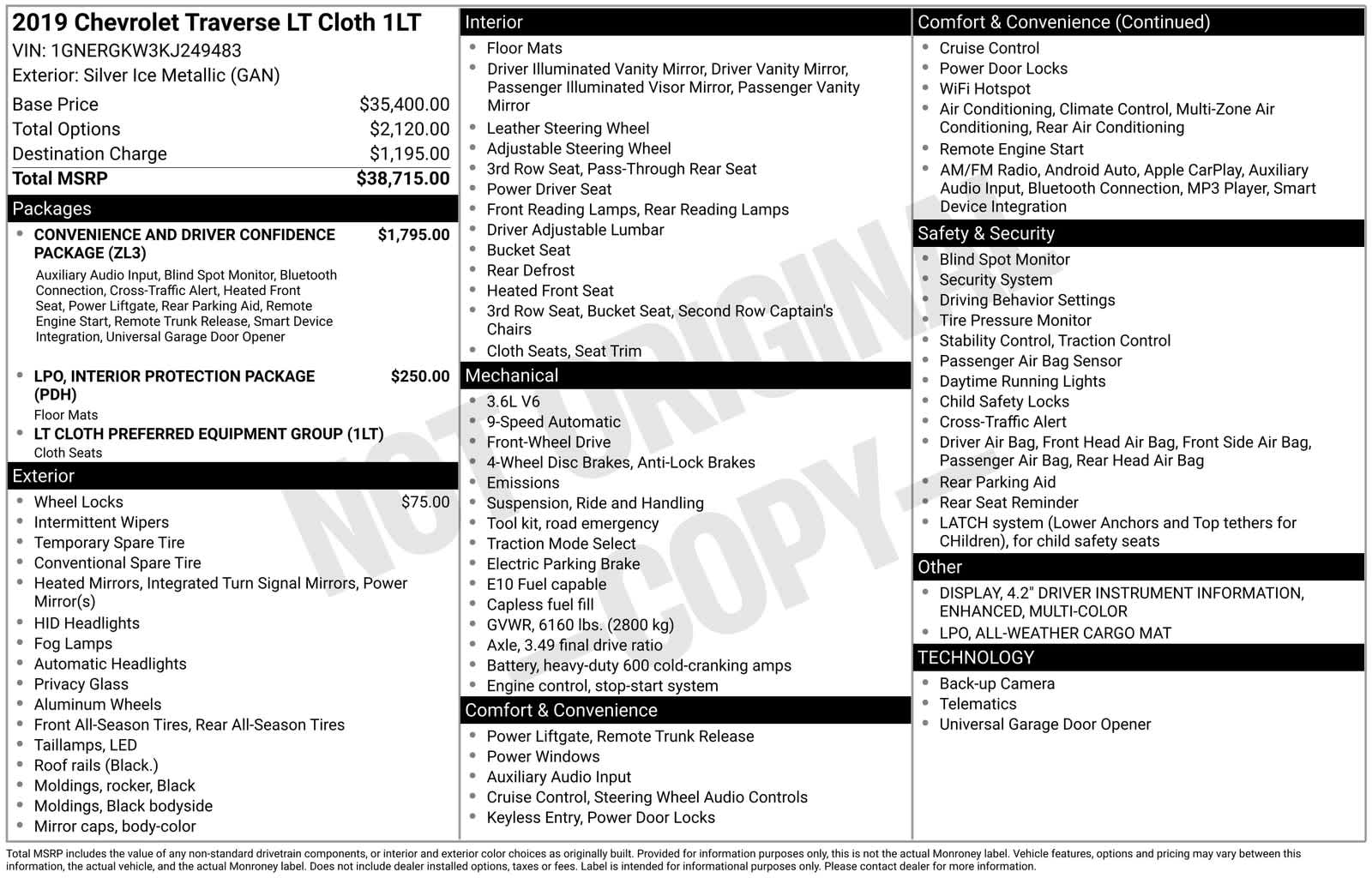 Thumbnail: 2019 Chevrolet Traverse - 6