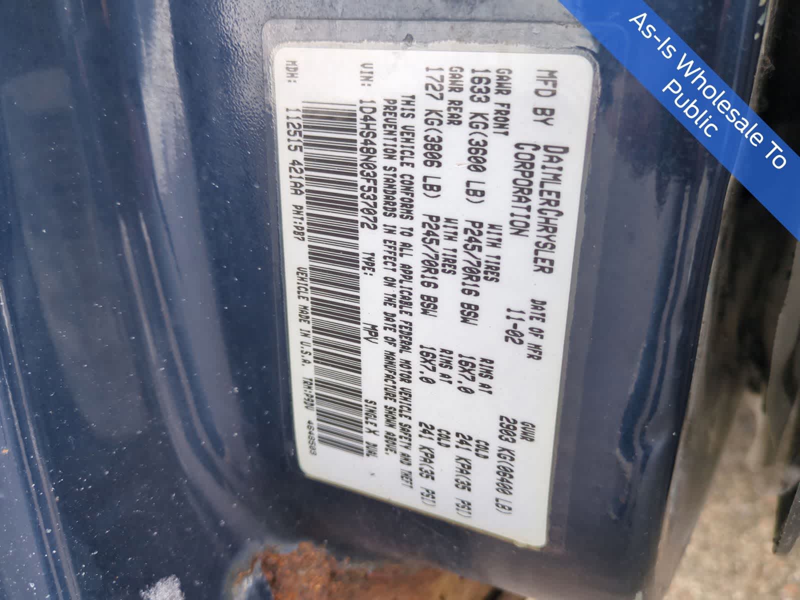 Thumbnail: 2003 Dodge Durango - 44