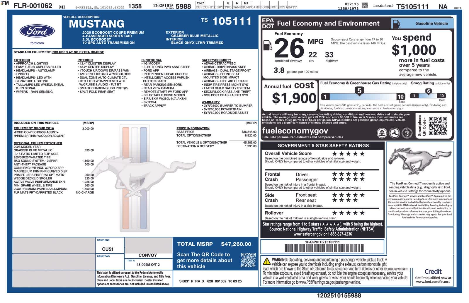 Thumbnail: 2026 Ford Mustang - 5