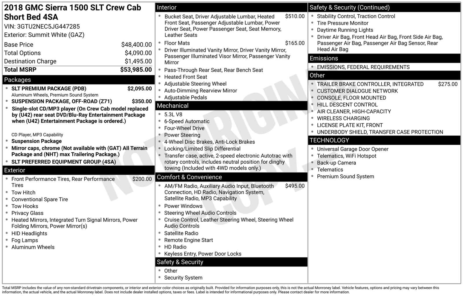 Thumbnail: 2018 GMC Sierra 1500 - 6