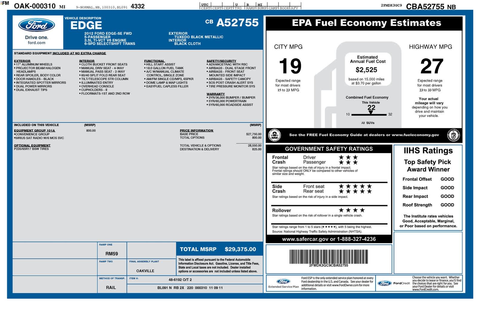 Thumbnail: 2012 Ford Edge - 5