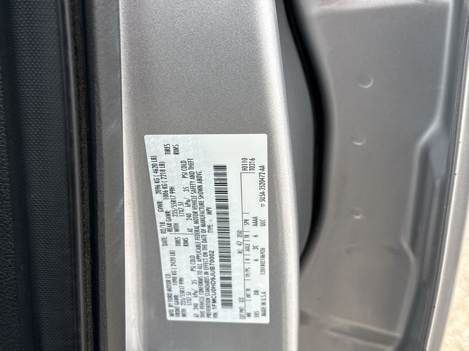 Thumbnail: 2018 Ford Escape - 39