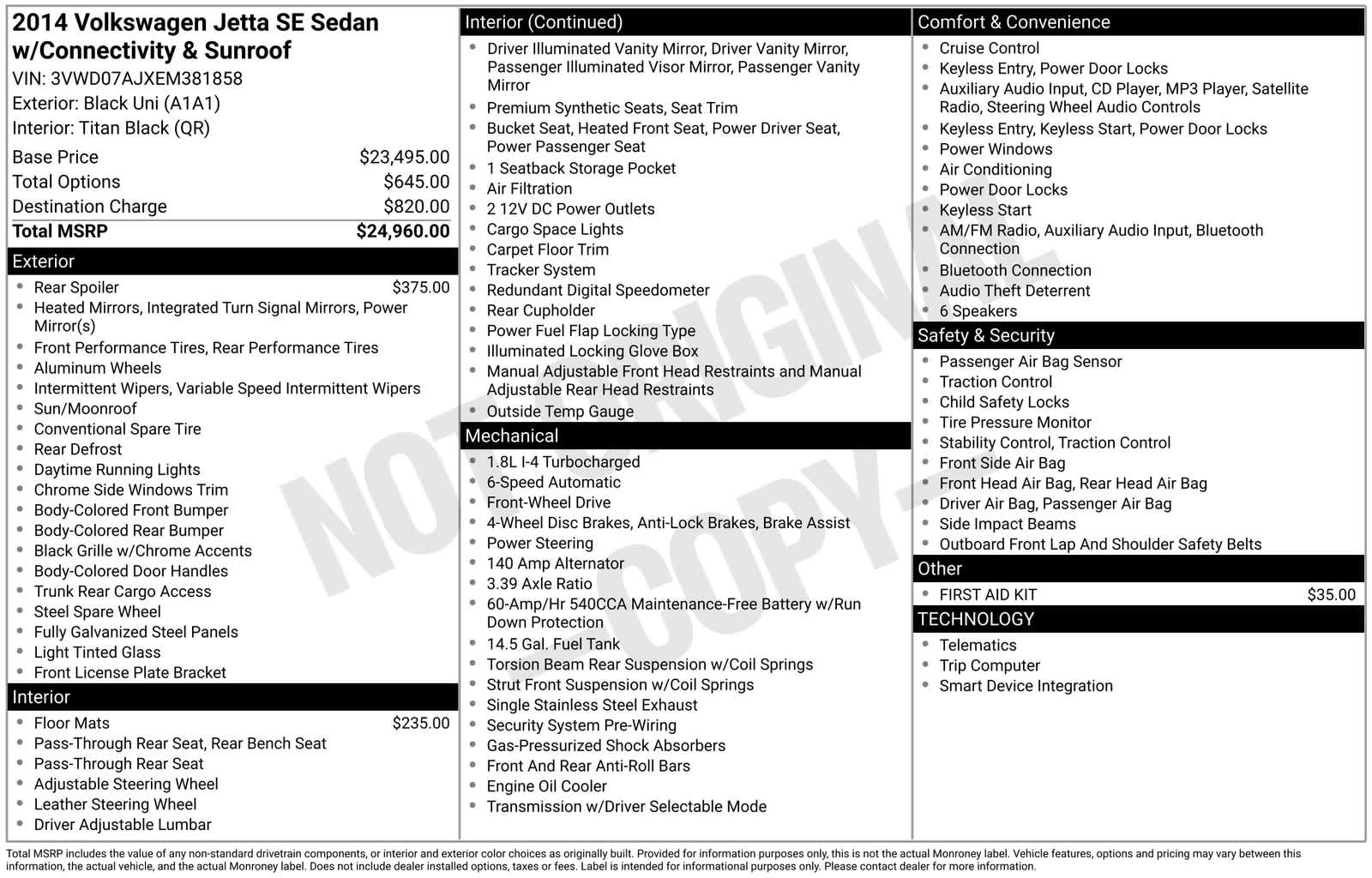Thumbnail: 2014 Volkswagen Jetta - 6