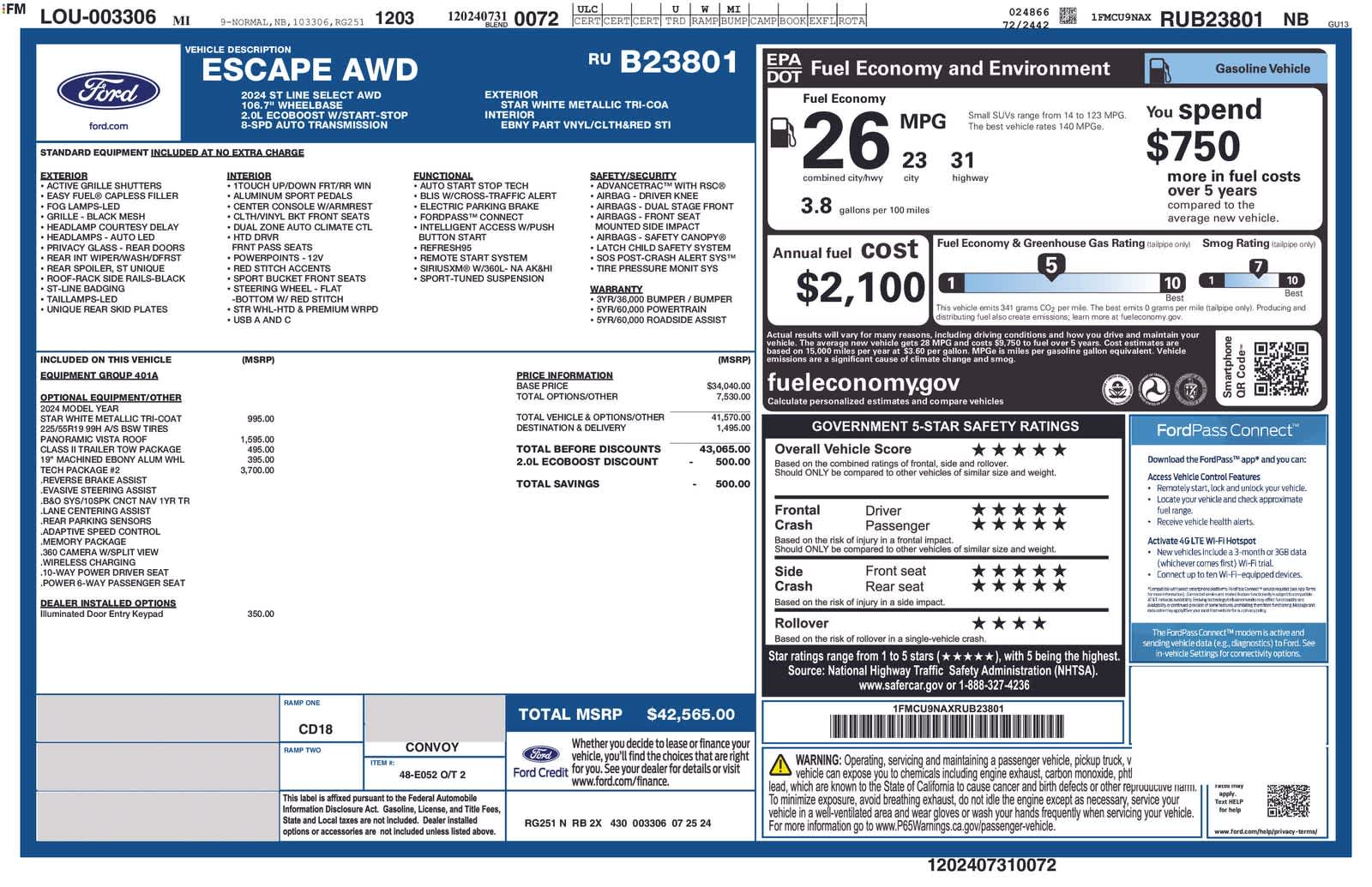 Thumbnail: 2024 Ford Escape - 6