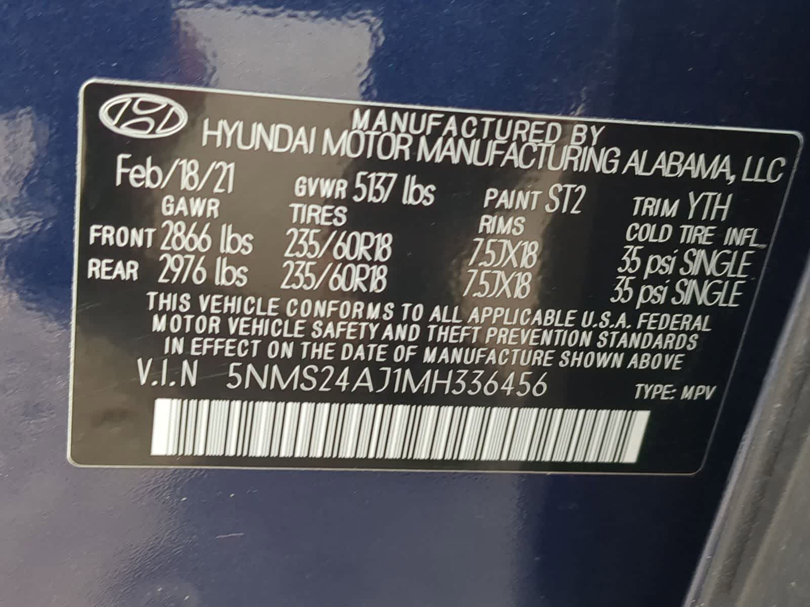 Thumbnail: 2021 Hyundai Santa Fe - 34