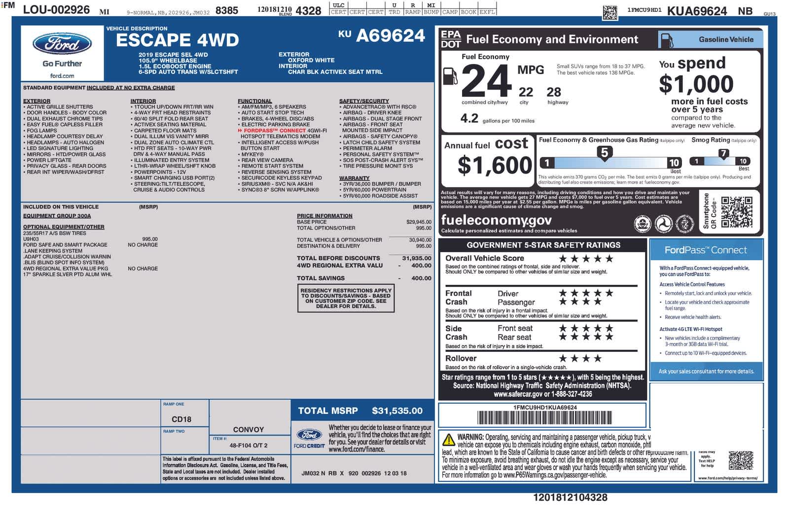 Thumbnail: 2019 Ford Escape - 5