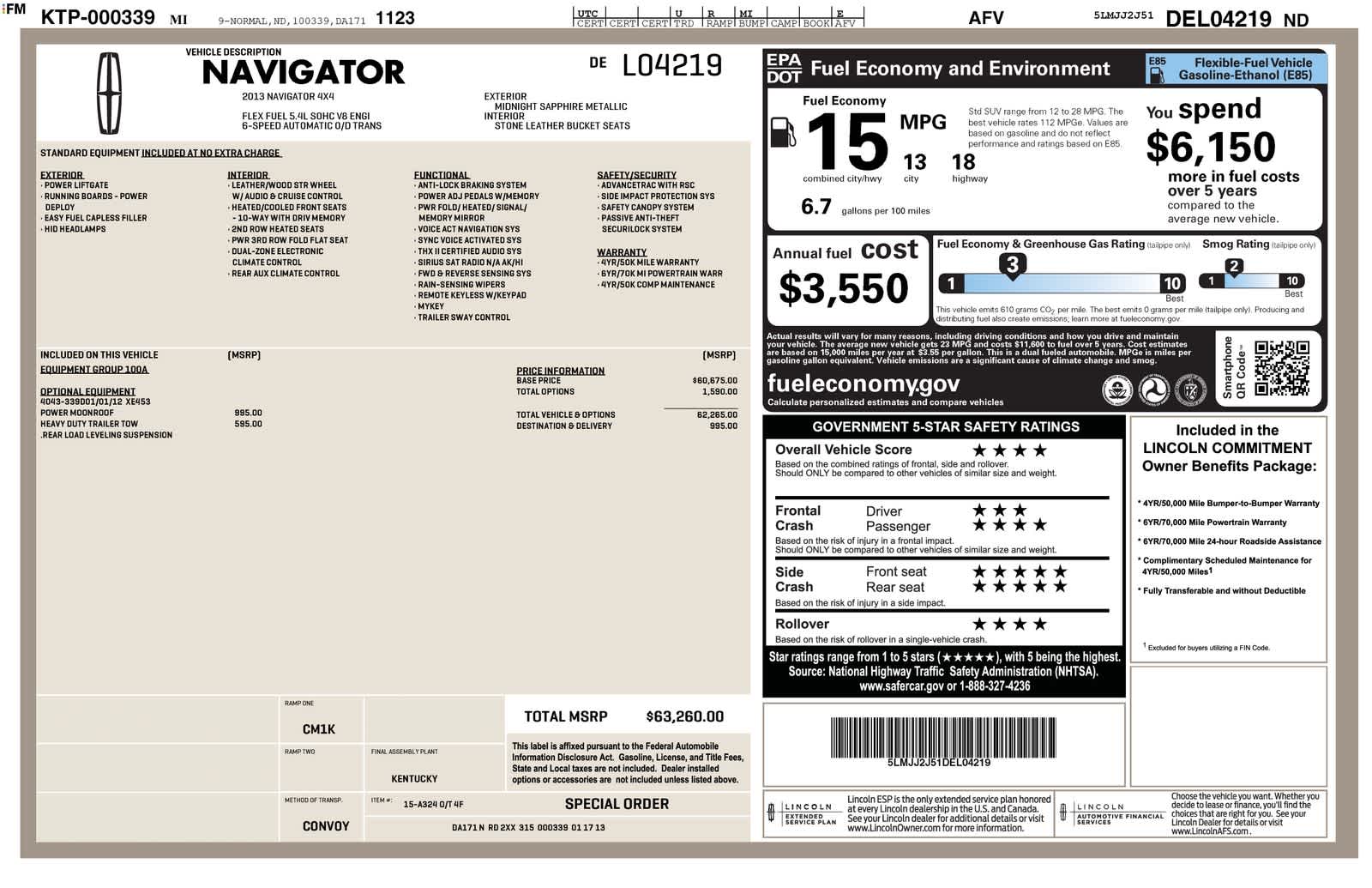 Thumbnail: 2013 Lincoln Navigator - 6