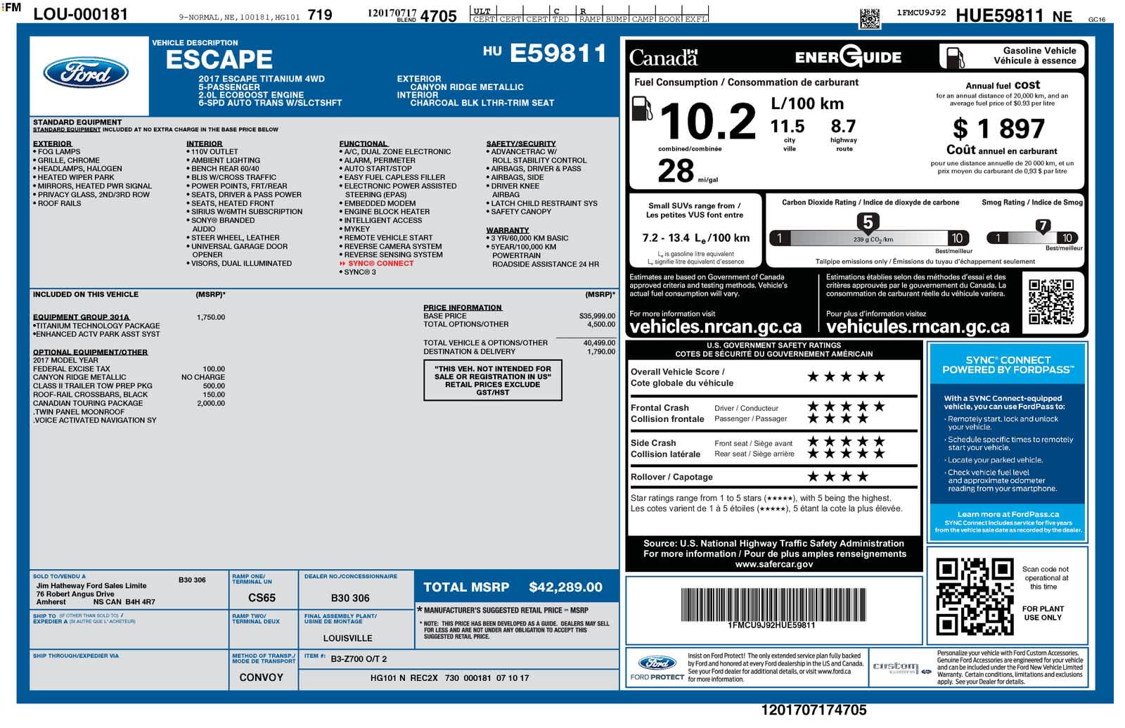 Thumbnail: 2017 Ford Escape - 6