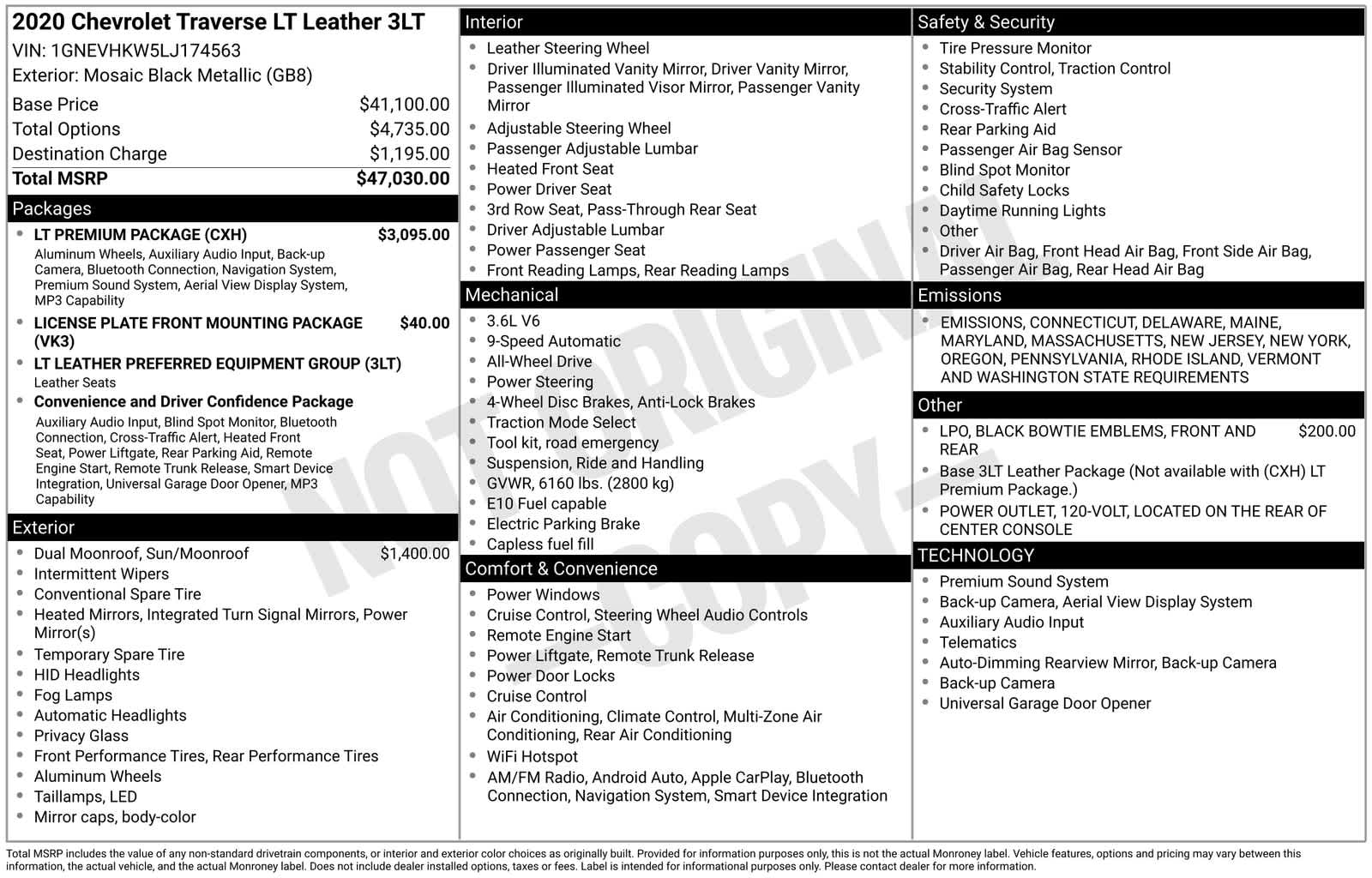 Thumbnail: 2020 Chevrolet Traverse - 5