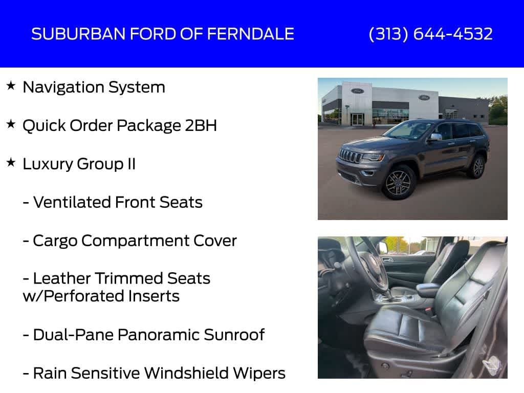 Used 2019 Jeep Grand Cherokee Limited SUV