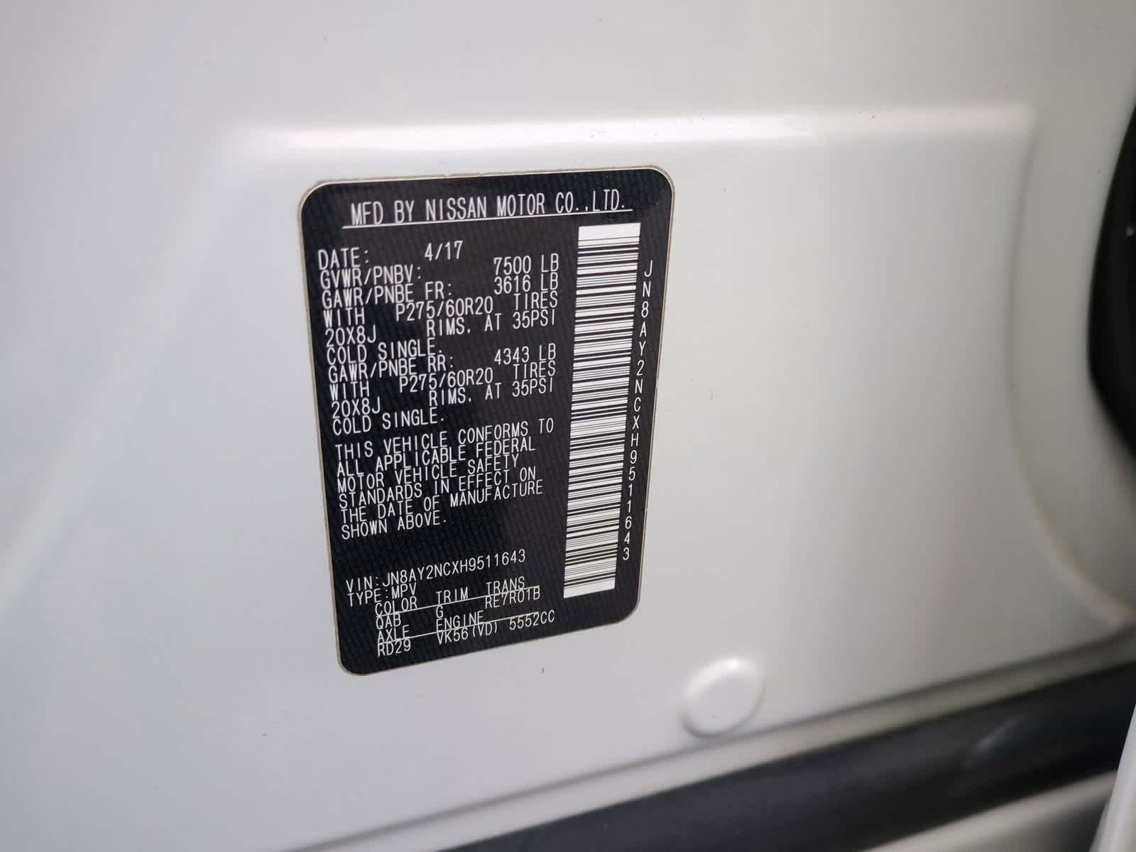 2017 Nissan Armada Platinum Edition 39