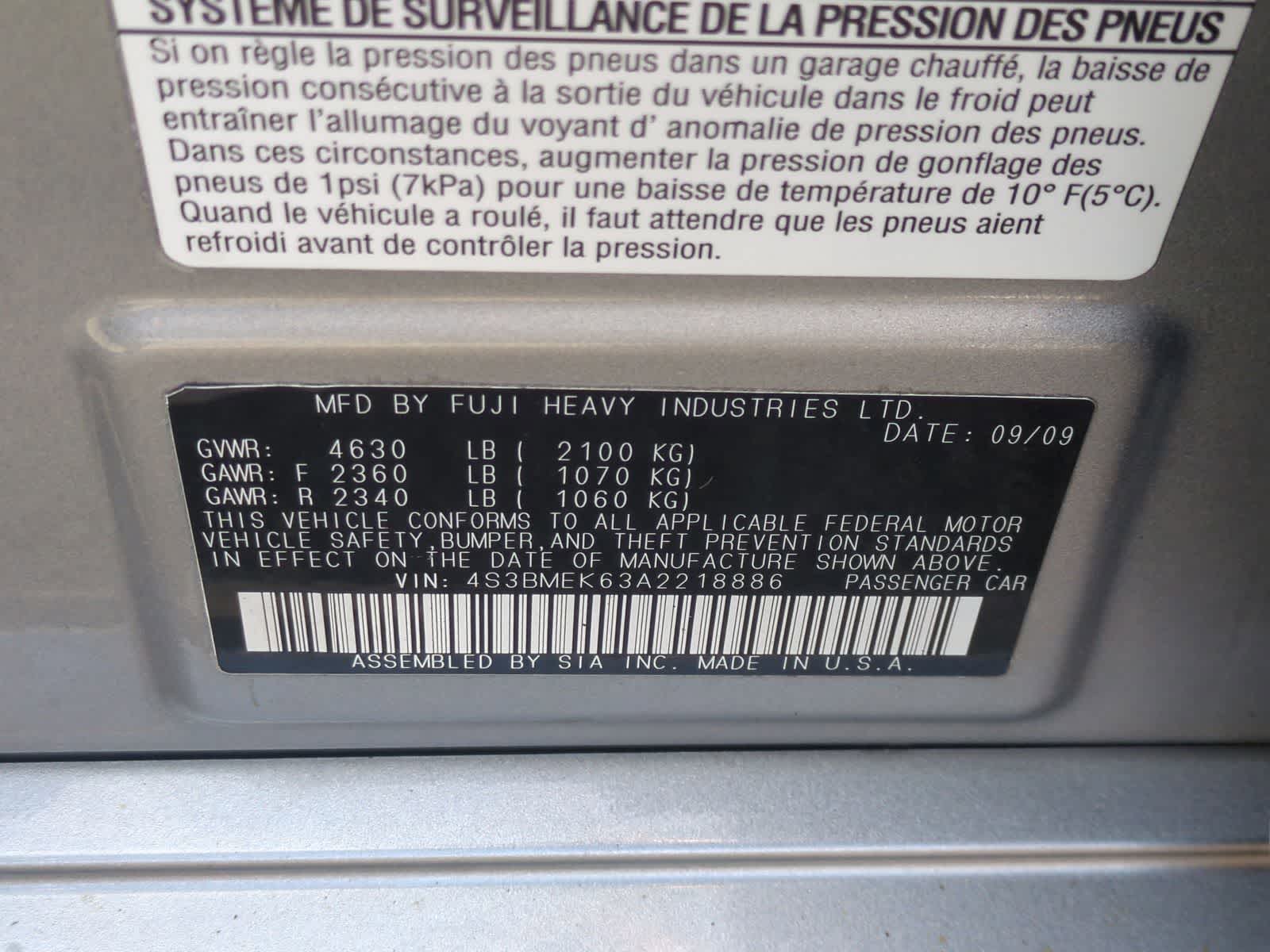 Thumbnail: 2010 Subaru Legacy - 36