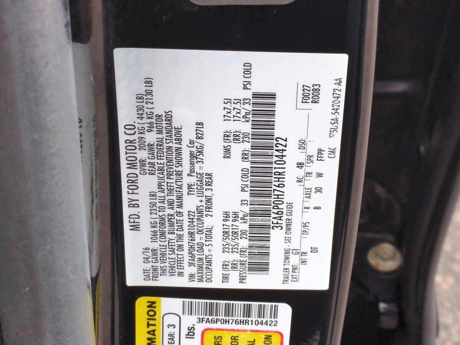 Thumbnail: 2017 Ford Fusion - 34