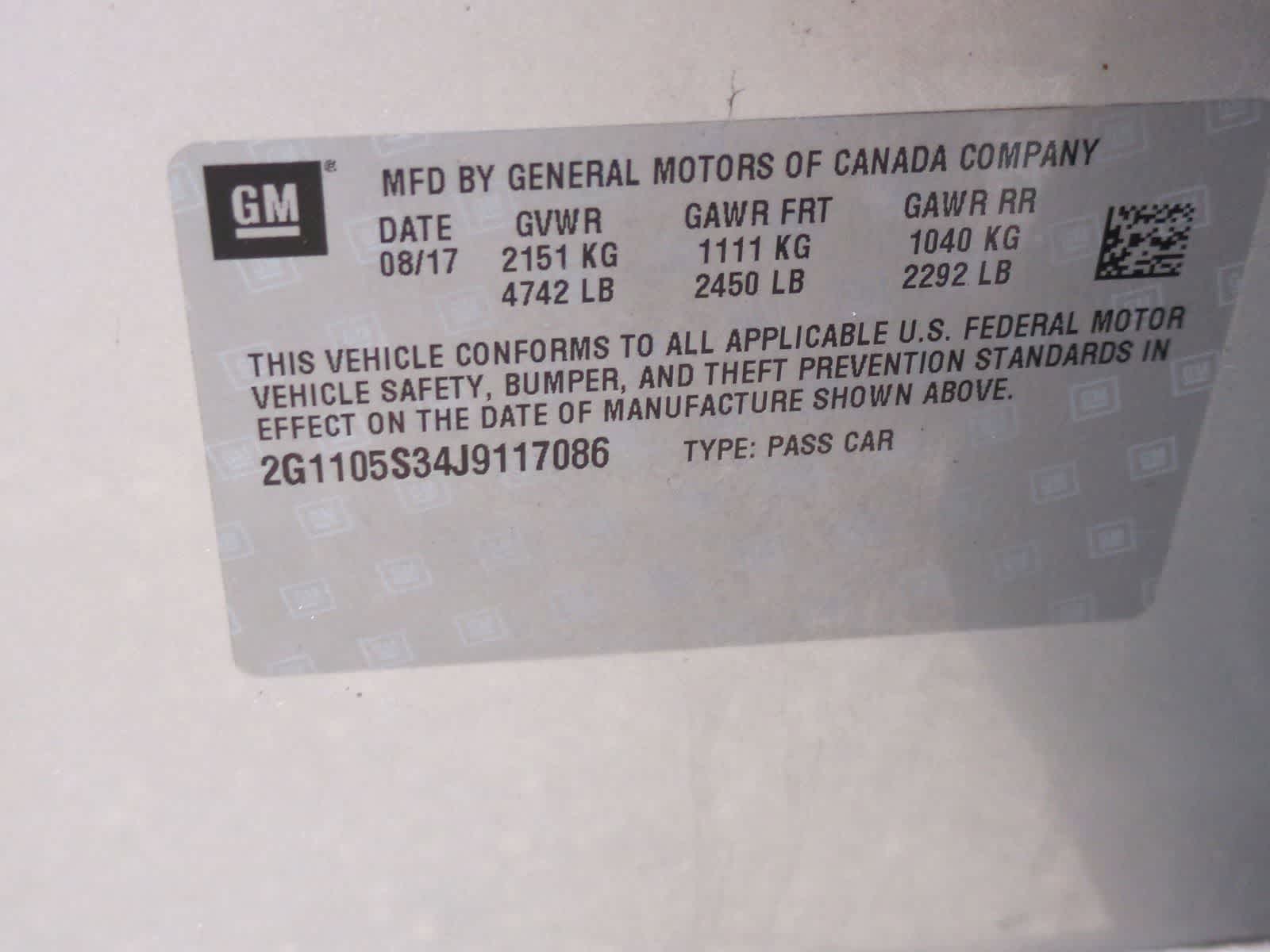 Thumbnail: 2018 Chevrolet Impala - 36