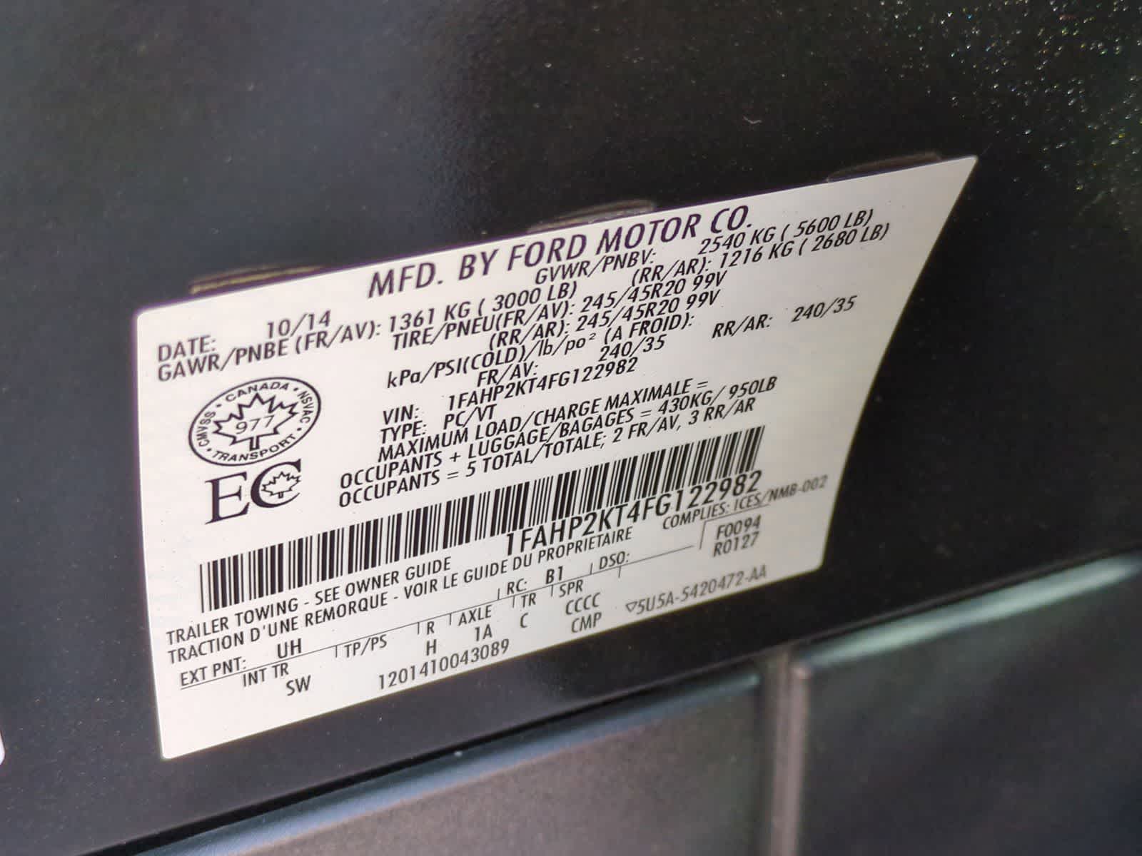 Thumbnail: 2015 Ford Taurus - 37