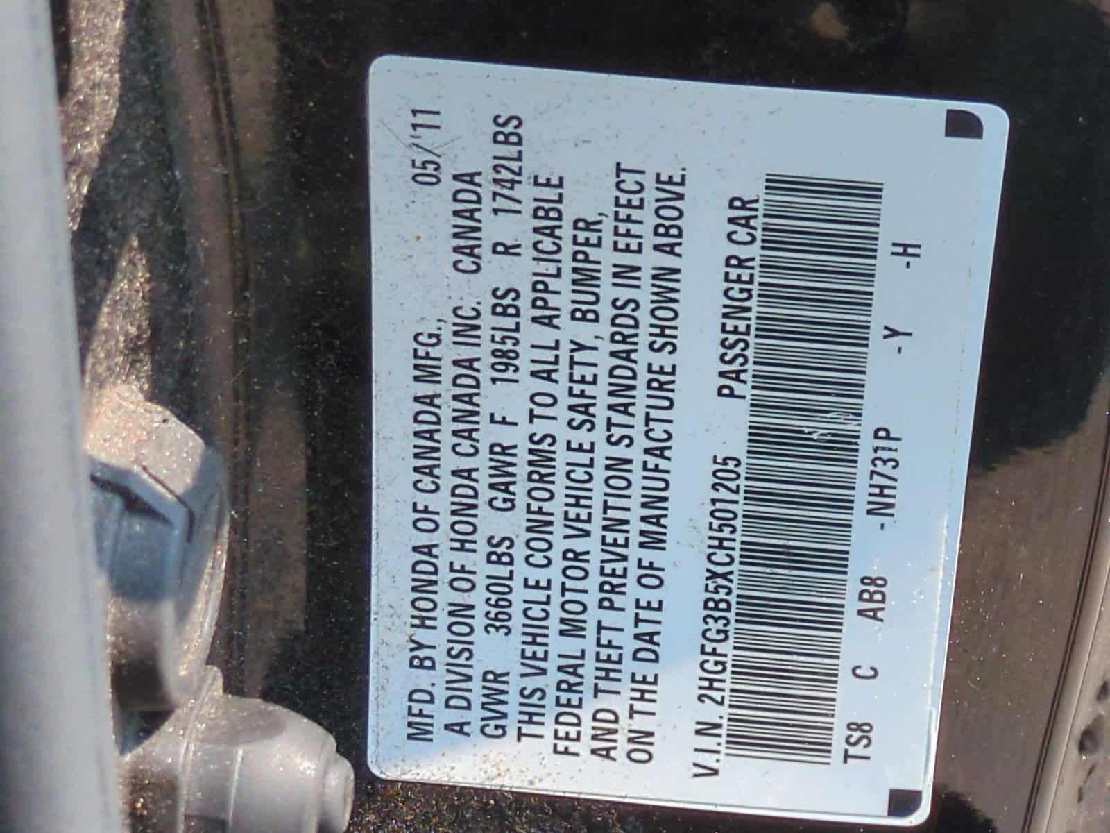 2012 Honda Civic LX 31
