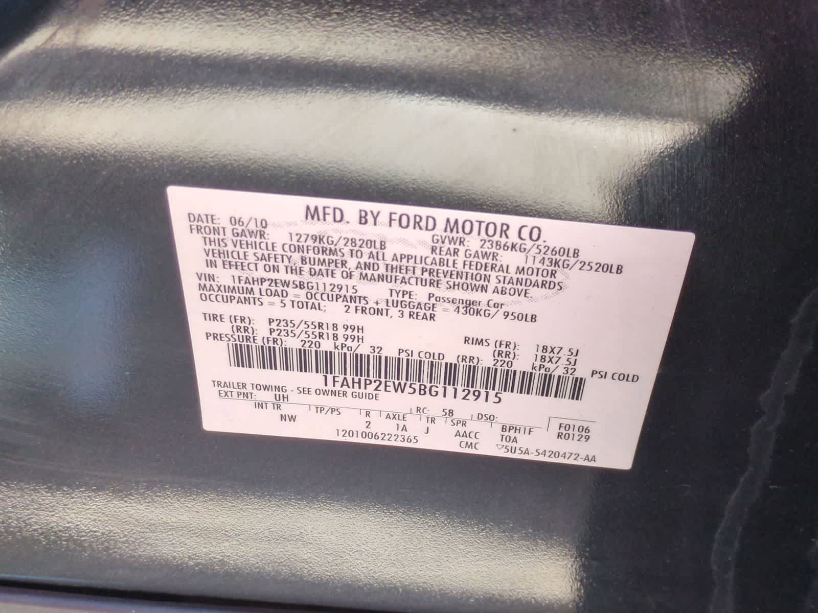 Thumbnail: 2011 Ford Taurus - 36